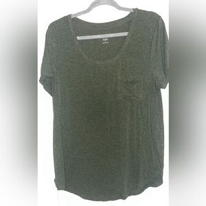 Market & Spruce Olive Green Top